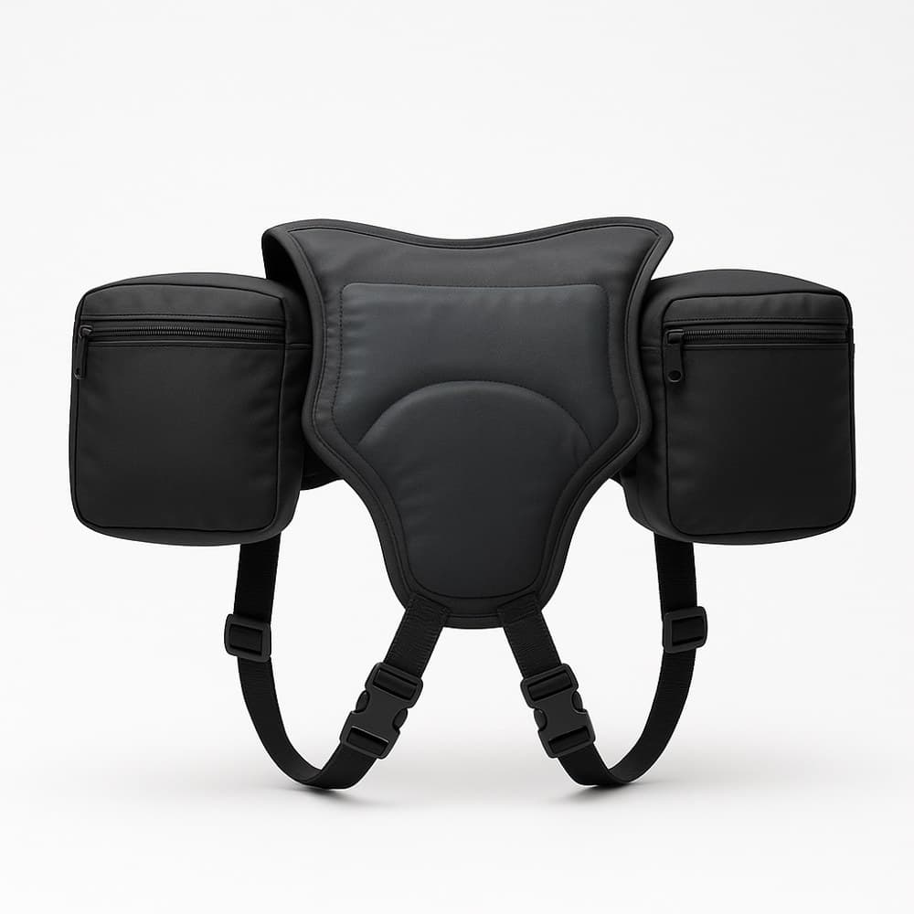 Finned-Look Saddle Pack