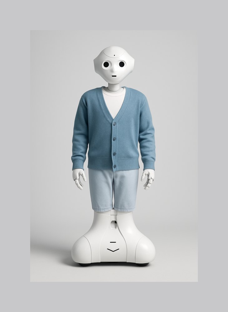SoftBank Pepper dressed in RoboWear